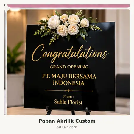 Papan Bunga Akrilik Tulungagung